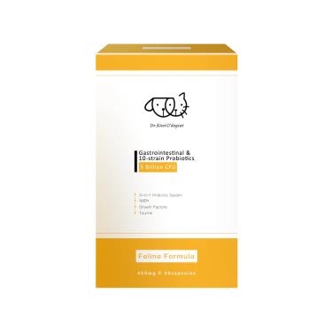 【奇異狗博士】腸胃道10好菌膠囊 貓專科（13.5g/盒）
