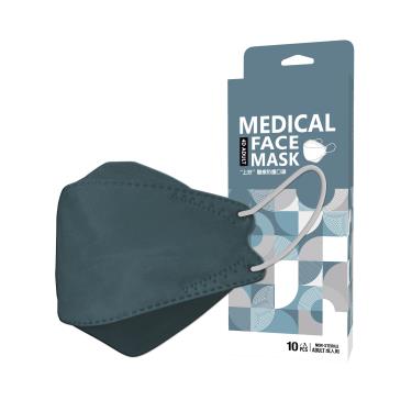 【上好生醫】 醫療防護立體口罩／成人 霧藍色 10入／盒
