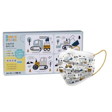 【佳和】平面醫用口罩／兒童學習 工程車大童 10入／盒