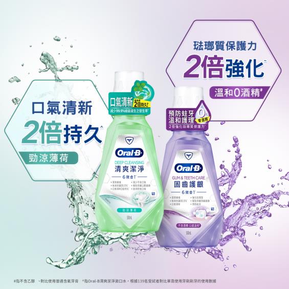 任2件249)【Oral-B歐樂B】固齒護齦漱口水（500ml）活動至12/31 | 大樹