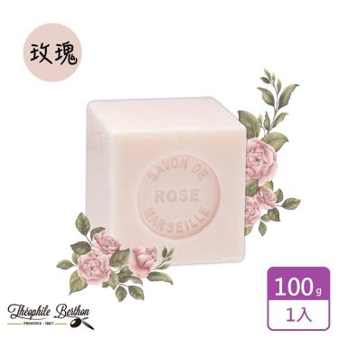 【戴奧飛．波登】方塊馬賽皂（100g）玫瑰