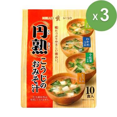 【喜康瑞】圓熟麴味噌湯（3包）四種口味10入裝 廠商直送