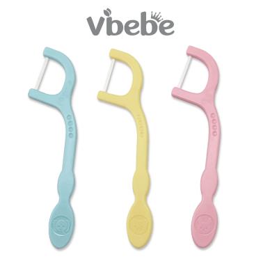 （滿399送手帕）【Vibebe】兒童安全牙線棒30入
