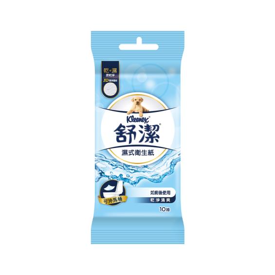 【KleeneX 舒潔】濕式衛生紙（10抽x3包／串）