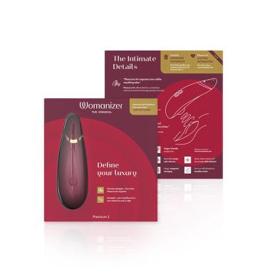 【Womanizer】Premium2 吸吮愉悅器（酒紅）廠商直送