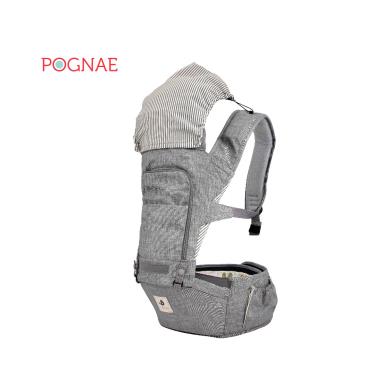 【POGNAE】NO.5超輕量機能坐墊型背巾（星空灰）廠商直送