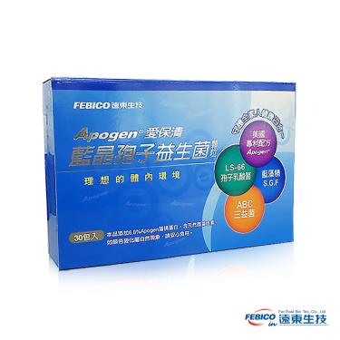 【遠東生技】Apogen®愛保清藍晶孢子益生菌顆粒（30包/盒） + -單一規格