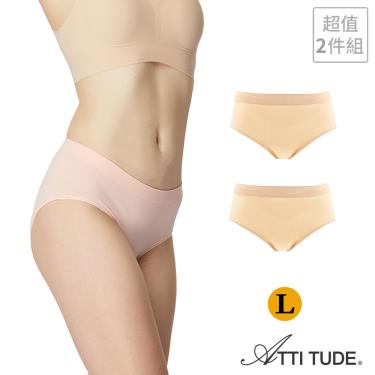 【ATTI TUDE】Protimo女抗菌高腰柔內著 膚色尺寸L（2入組）廠商直送