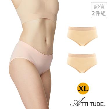 【ATTI TUDE】Protimo女抗菌高腰柔內著 膚色尺寸XL（2入組）廠商直送