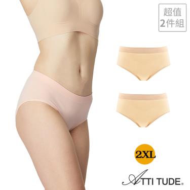 【ATTI TUDE】Protimo女抗菌高腰柔內著 膚色尺寸2XL（2入組）廠商直送