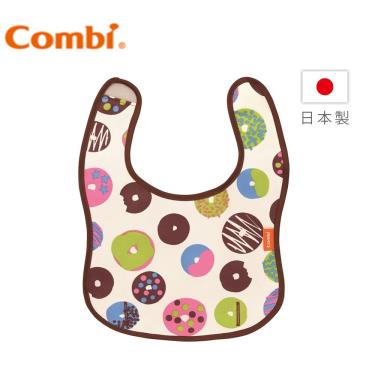 （任2件95折）【Combi 康貝】新防汙圍兜 甜甜圈（16517）