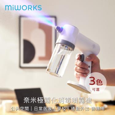 (買一送一)【Miworks 米沃】奈米極霧化多功能噴霧機 2.0 PRO 鈦空藍（廠商直送）