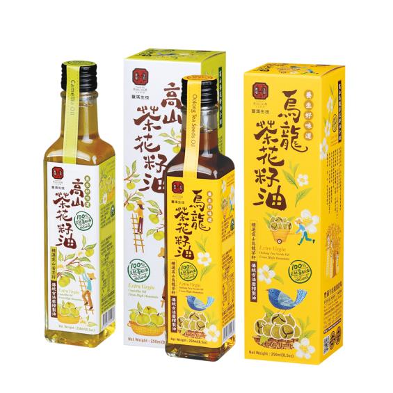 【豐滿生技】健康茶籽油（烏龍茶+高山茶）2盒組（250ml／盒）廠商直送