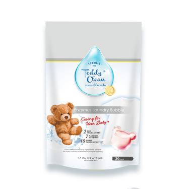 【清淨海】Teddy Clean 植萃酵素 低水位洗衣膠囊-爽身粉香（30顆/包）