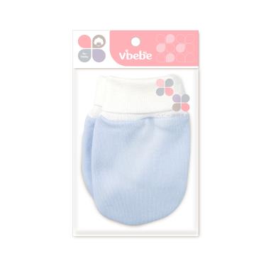 （滿399送手帕）【Vibebe】柔感素面束口手套藍