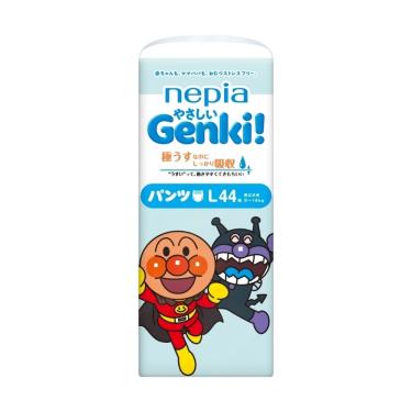 【nepia 王子】麵包超人拉拉褲型紙尿褲／拉拉褲（L44片X3包／箱）廠商直送