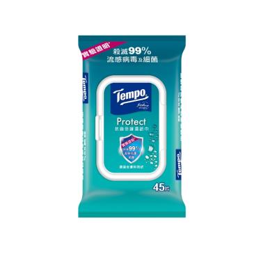 (滿699折180)【Tempo】抗菌倍護濕巾家庭裝（45抽/包） + -單一規格
