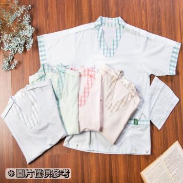 【Kcwear康澄】春夏居家短袖淺綠38短版（上衣）／廠商直送