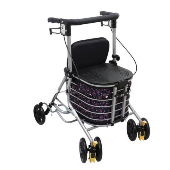 【SHIMA】Symphony Basket 銀髮購物車（小碎花）廠商直送