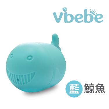 （滿399送手帕）【Vibebe】矽膠洗澡玩具-鯨魚藍