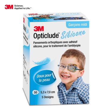 【3M】矽膠護眼貼設計款-男孩中尺寸2738PB（50片/盒）