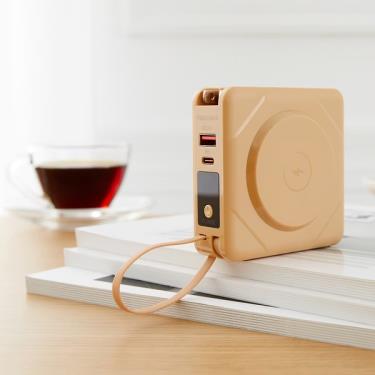 【MiWorks米沃】22.5W多合一快充磁吸行動電源（甜焦糖）