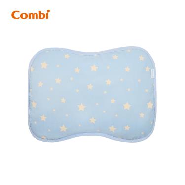 (2件95折，3件85折)【Combi 康貝】Ag+pro銀離子抗菌水洗棉枕 護頭枕（星星藍）（71276）