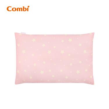 (2件95折，3件85折)【Combi 康貝】Ag+pro銀離子抗菌水洗棉枕 幼童枕（星星粉）（71279）