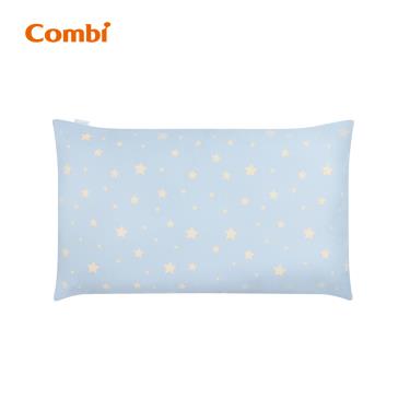 (2件95折，3件85折)【Combi 康貝】Ag+pro銀離子抗菌水洗棉枕 兒童枕（星星藍）（71280）