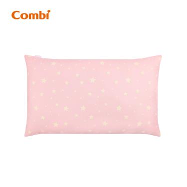 (2件95折，3件85折)【Combi 康貝】Ag+pro銀離子抗菌水洗棉枕 兒童枕（星星粉）（71281）