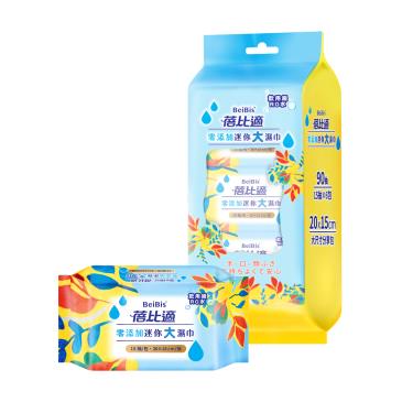 【蓓比適】零添加迷你大濕巾（15抽/6包組）