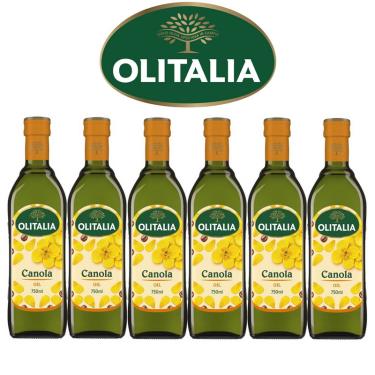 【Olitalia奧利塔】頂級芥花油禮盒組(750mlx6瓶) 廠商直送