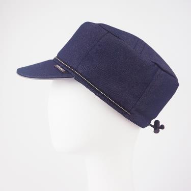 （享優惠價）【abonet】日本進口頭部保護帽丹寧鴨舌款（藍色）／廠商直送