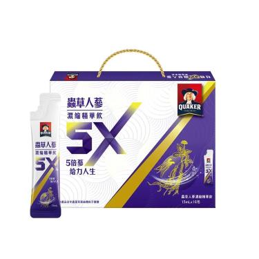 【桂格】5X蟲草人蔘濃縮精華飲盒裝（16包/盒）[效期~2025/05/01]