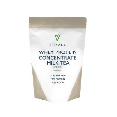 （保健滿額折）【Tryall】濃縮乳清蛋白-經典奶茶（500g/袋）廠商直送