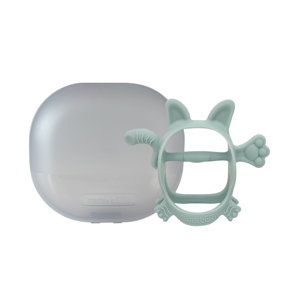 【韓國MAMA's TEM】翹尾小虎固齒器（海草綠）廠商直送
