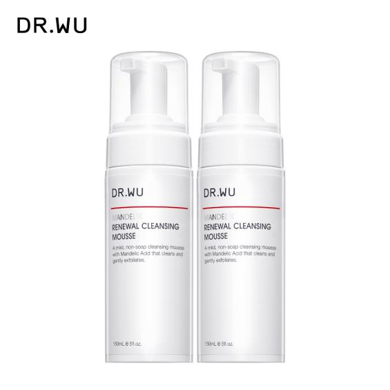 【DR.WU】杏仁酸煥膚潔顏慕斯（150mlx2入組）廠商直送