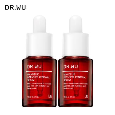 【DR.WU】 杏仁酸亮白煥膚精華18%（15mlx2入組）廠商直送