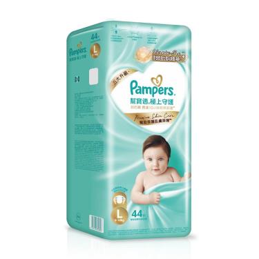 (滿6998送遊戲桌+騎乘箱)【Pampers 幫寶適】極上守護／一級幫黏貼型紙尿褲（L44片X4包／箱）