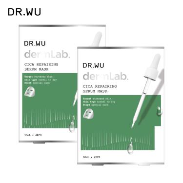 （滿額送）【DR.WU】 積雪草舒敏精華面膜4PCS(2入組) 廠商直送  活動至3/31