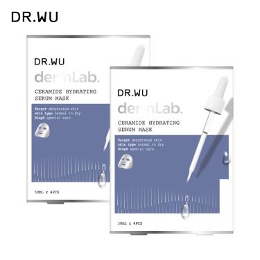 （滿額送）【DR.WU】神經醯胺保濕精華面膜4PCS(2入組) 廠商直送  活動至3/31