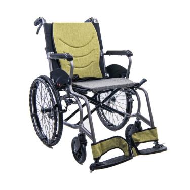 均佳 鋁合金輕量化看護型輪椅 固手固腳 背可折 後輪20吋 JW-X30-20II 廠送