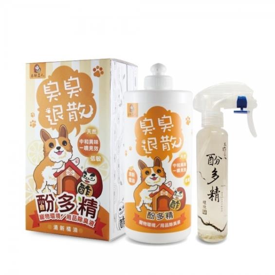 寵物系列 木酢達人 酚多精 寵物環境 用品天然除臭液 清新橘油 1000ml 150ml 大樹健康購物網
