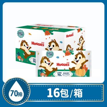 【好奇】純水厚型濕巾-奇奇蒂蒂款(70抽x16包/箱)  (廠商直送)