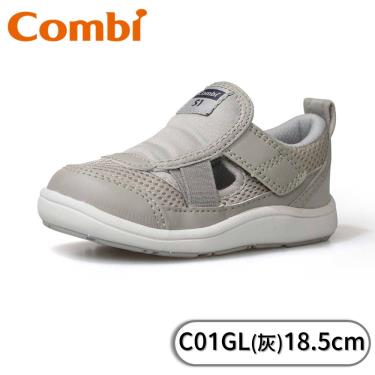 Combi NICEWALK醫學級成長機能鞋C01GL-灰18.5cm (18002) -廠