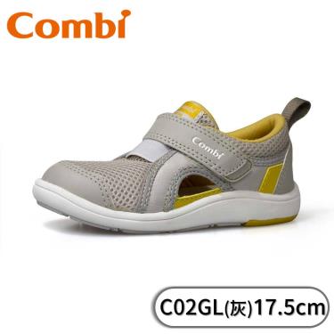 Combi NICEWALK醫學級成長機能鞋C02GL-灰17.5cm (17989) -廠