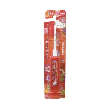 日本 Hapica 和風HelloKitty兒童電動牙刷(紅色)