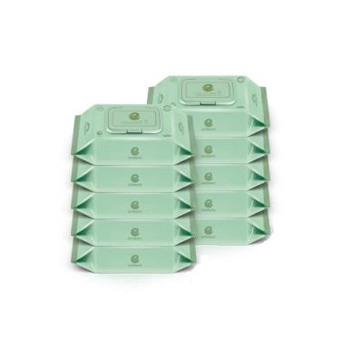 韓國ENBLANC  極柔純水濕紙巾72抽-輕柔薄荷 x10包-廠送