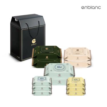 韓國ENBLANC 頂級柔緻新生兒濕紙巾禮盒組12包入-廠送