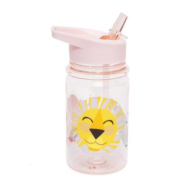 荷蘭Petit Monkey 兒童水杯400(ml)-粉紅閃亮獅子與好朋友-廠